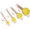 4 Sponge Brush Art Handicrafts Painting Tools Round Sponge Sealed Mushroom Head Wiping Sticks