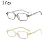 2/3 Pcs Rectangle Glasses Men  Fashion Vintage Blue Light Blocking Optical Frames Women New Trendy Simple Design Eyeglasses