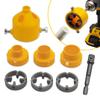 1set PR Lifting Stepped Drill Bit With PVC Pipe Threader Water Pipe Expansion Drill Punch Plumber Water Pipe Connection Tool