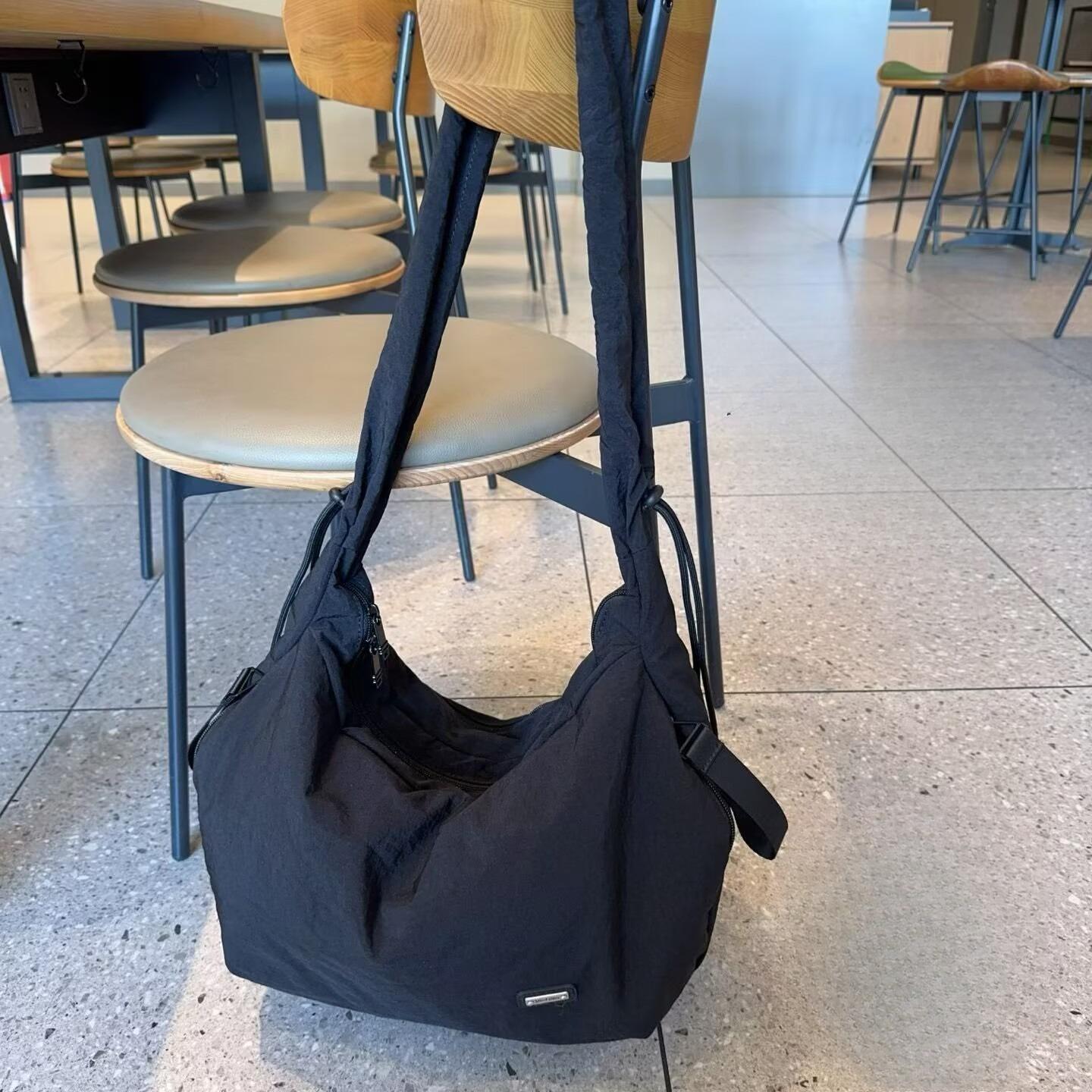 Large Capacity Backpack - Single Shoulder Crossbody Bag - Commuting Shoulder Bag чёрный
