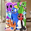 Rainbow friendsPrinted Flannel Blanket Cozy Skin-Friendly Warm Throw for Couch Bed Indoor Daily Use