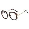 Anti Blue Light Polygon Round Reading Glasses Women Fashion Luxury Brand Design Glasses Transparent Women's Eyeglass Frame