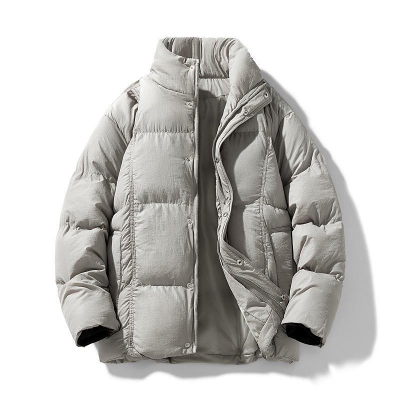 Winter Men Women Outdoor Leisure Warm Cotton Stand Collar Parka Jacket Men Autumn Windbreak Cotton Parka Jacket Male Coat