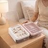 Schmuckaufbewahrungsbox aus Kunststoff Schubladen-Stil Schmuckaufbewahrungsboxen Einfacher Kosmetik-Organizer Schlafzimmer