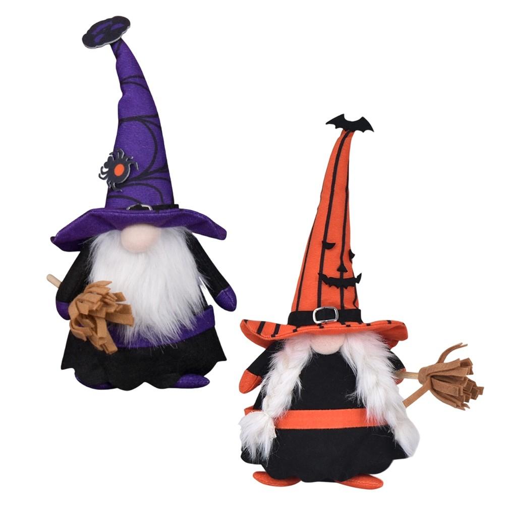 Crafted With Flocking Fabric Halloween Decorations Handcrafted Gnome