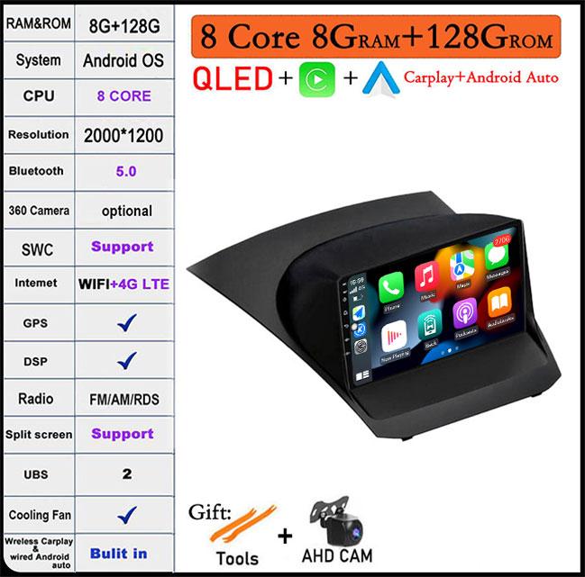 Android 14 For Ford Fiesta Mk7 2009-2017 GPS Navi Bluetooth Car Radio Video Multimedia Player WiFi 4G DSP Stereo Auto Tools