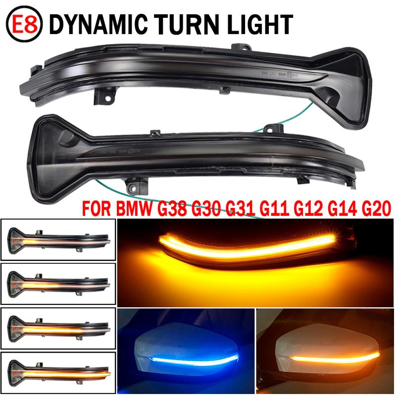 For BMW 3 5 6 7 8 Series G20 G30 G31 G32 G11 G12 G14 G15 M5 F90 Side Mirror Indicator Car LED Dynamic Turn Signal Light Blinker