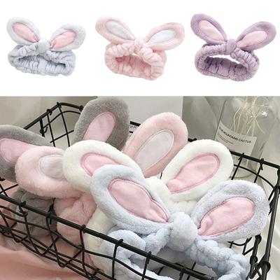 Yoga Hairband Hairband For Washing Face Rabbit Hairband Bunny Hairband Wide Skincare Headband Makeup Hairband With Ears