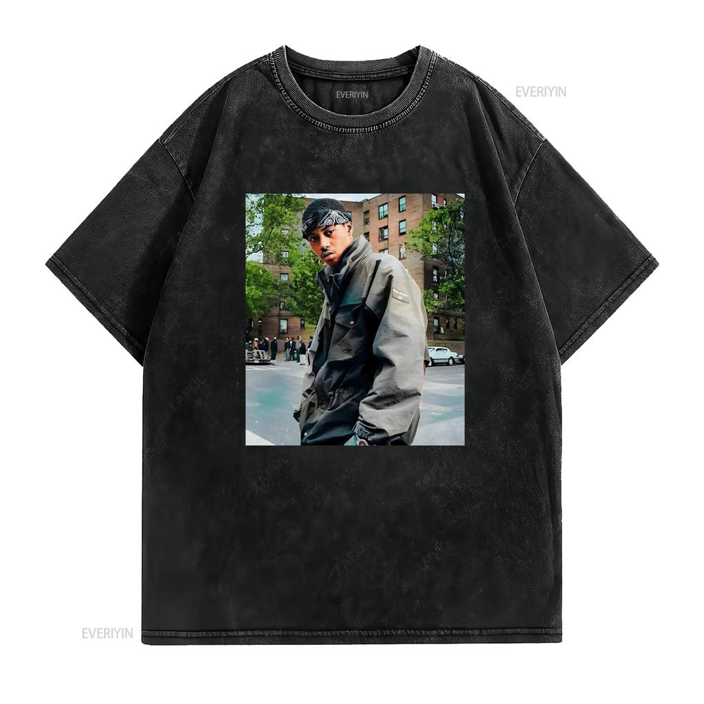 NAS T SHIRT Rap Tee 90s Hip Hop Size S 5XL Cotton Vintage Washed Casual Streetwear Slightly Breathable Top For Everyday Wear