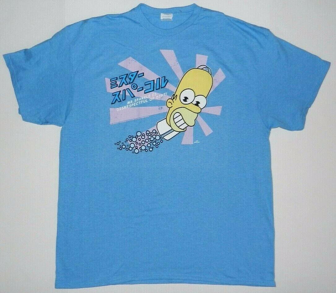 The Simpsons MR. Sparkle Homer Simpson T Shirt Japanese Tee 150