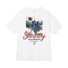 Grenzüberschreitende europäische und amerikanische Trendmarken, eine Vielzahl bedruckter Herren- und Damen-Kurzarm-T-Shirts, 220 Gramm lockere Streetwear-T-Shirts