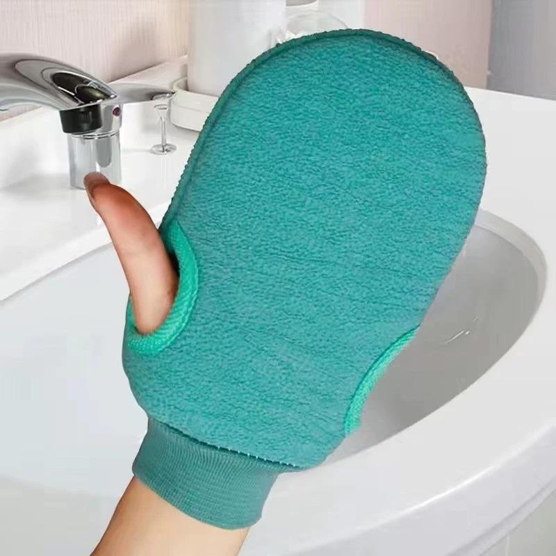 1PC Towel SPA Solid Color Peeling Exfoliating For Shower Cleaning Body Brush Body Massage Body Scrubber Glove Scrub Mitt Rub