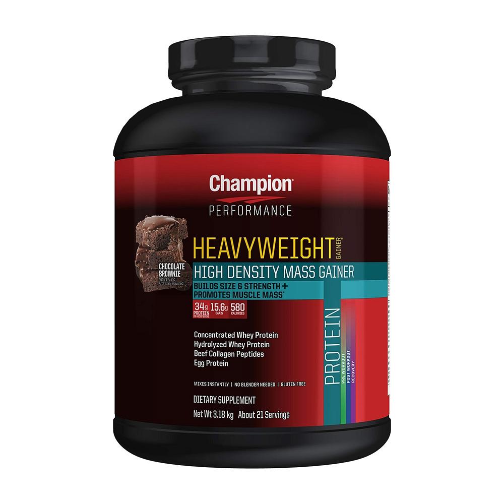 Heavyweight Gainer High Density Mass Gainer Chocolate Brownie 21 Servings, 7 Lb