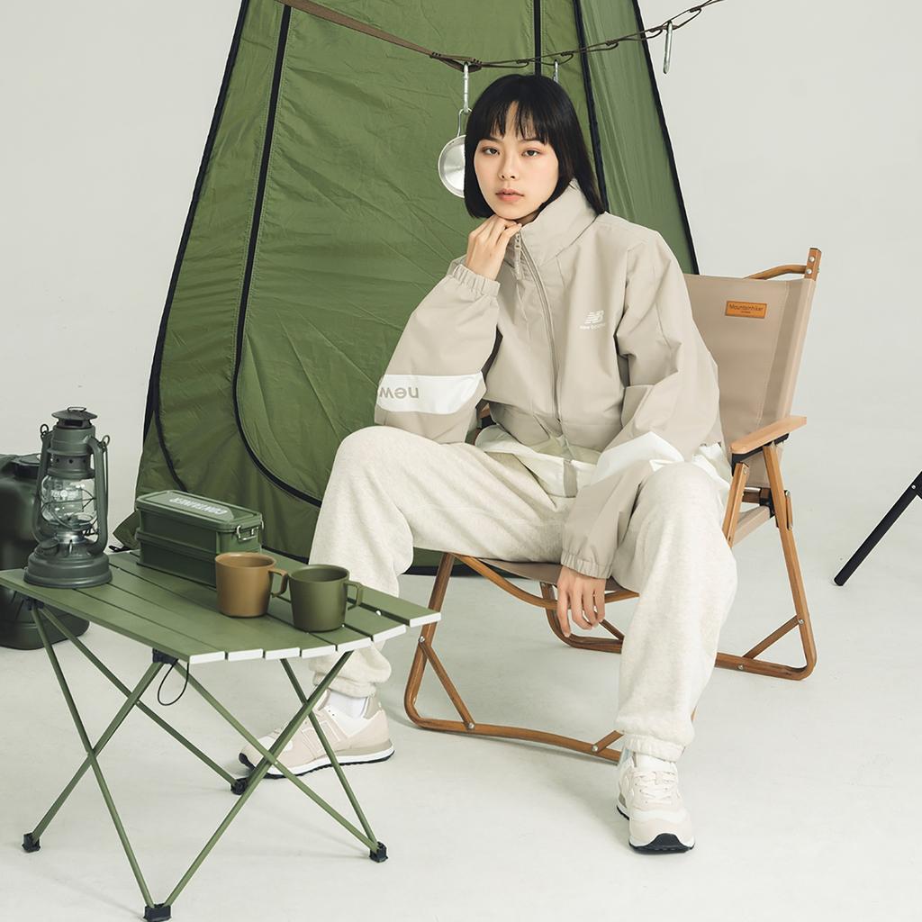 New Balance Lifestyle Jacket Asia Sizing 'Beige White' Unisex 5AD12103-LBE
