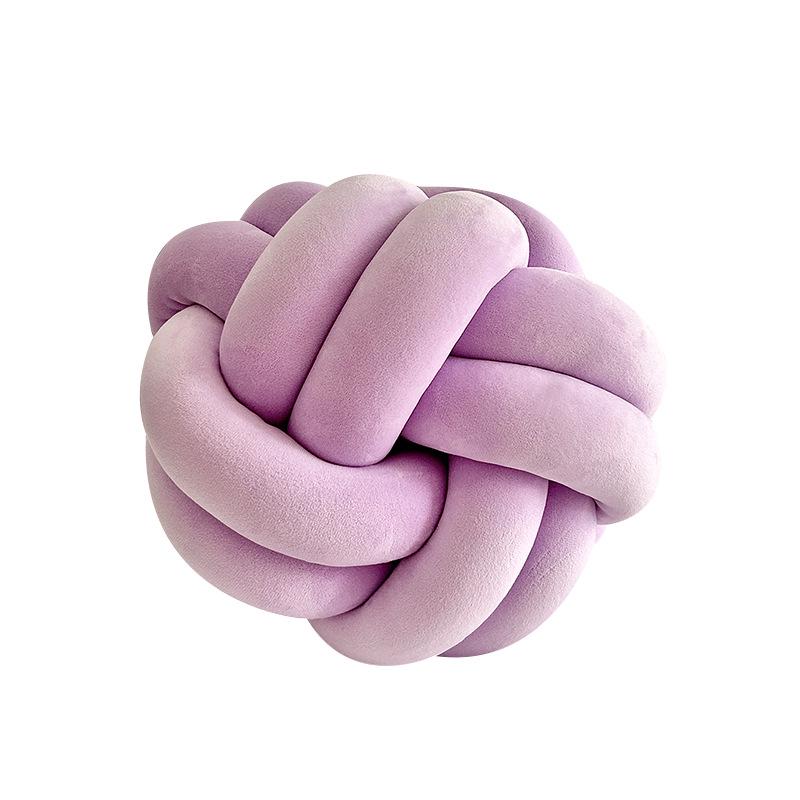 Handwoven European Minimalist Knot Ball Throw Pillow - Sofa & Bay Window Cushion