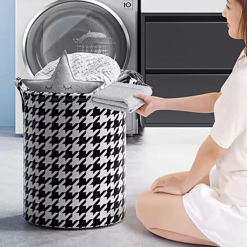 Foldable Dirty Laundry Large Size Dirty Cloth Storage Bucket Dirty Fabric Storage Basket for Waterproof Laundry Toy Organizer