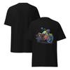 Colorful Pop Art Motorcycle Retro T-Shirt Design – Custom Biker Apparel T-shirt