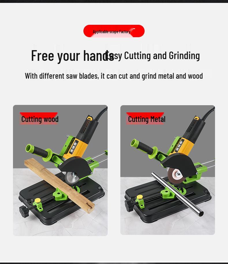 Universal Handheld Grinder Stand & Multi-Functional Table Saw Conversion Kit