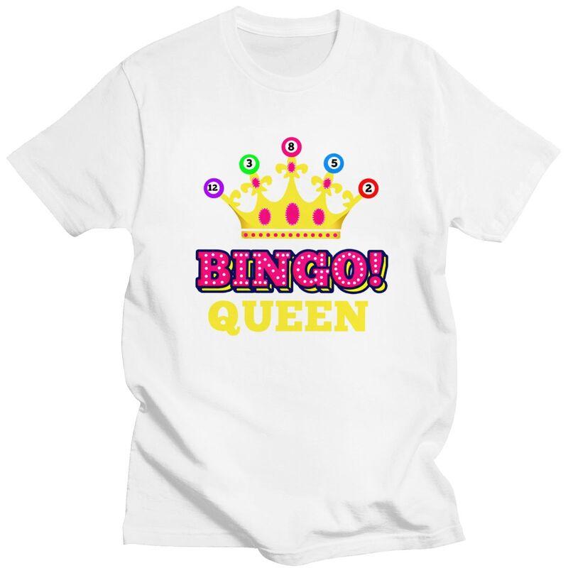 Custom Bingo Queen T Shirt for Men Tshirt Tees Tshirts