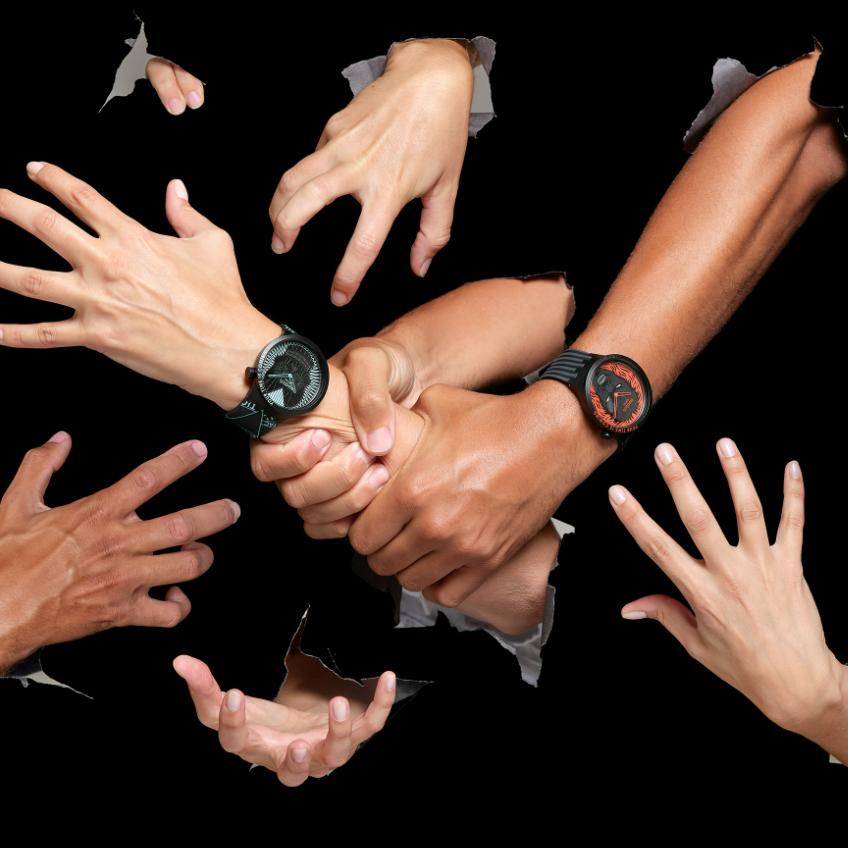 Swatch Unisex 47mm Black Watch SB01B129 SB01B129