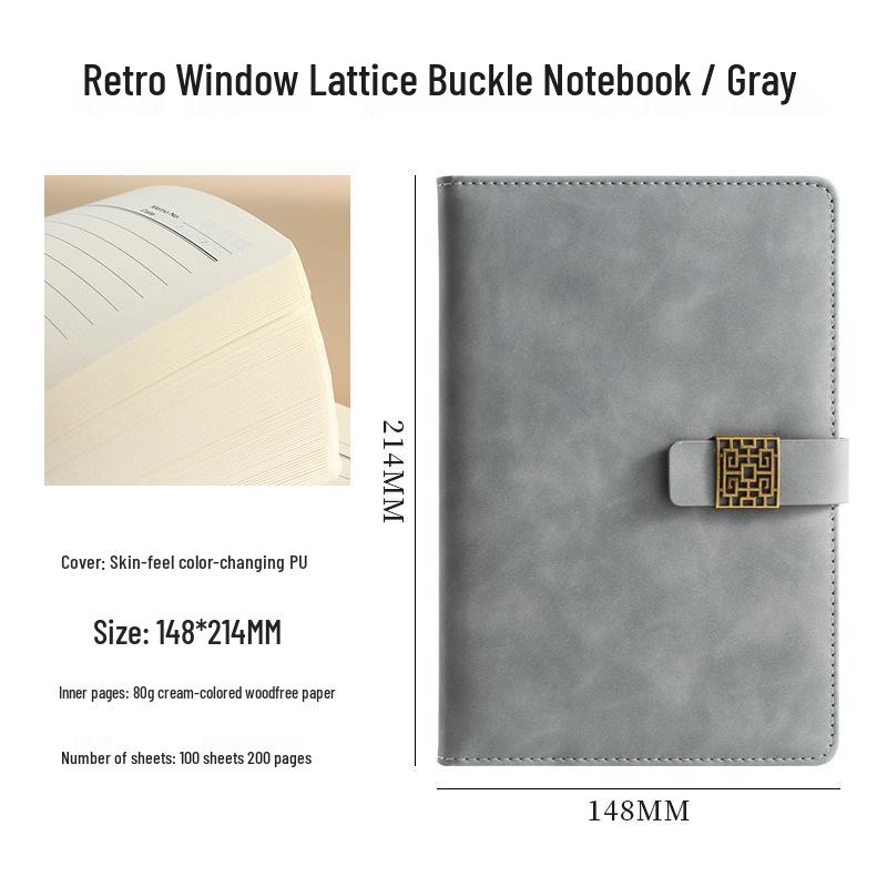 Custom Logo A5 Faux Leather Notebook Gift Set: Business Diary & Meeting Planner