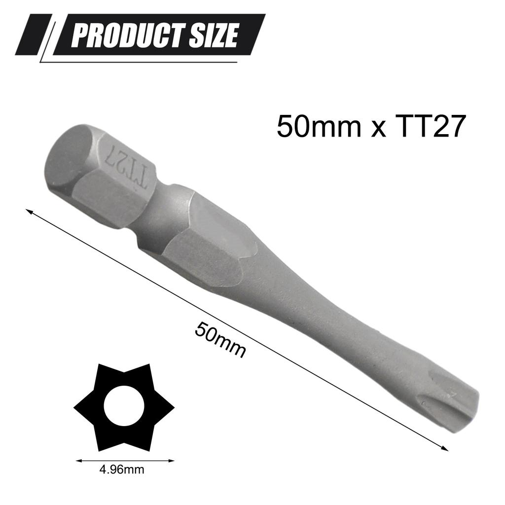 Torx Security Head Screwdriver Bit 1/4 Inch Alloy Steel