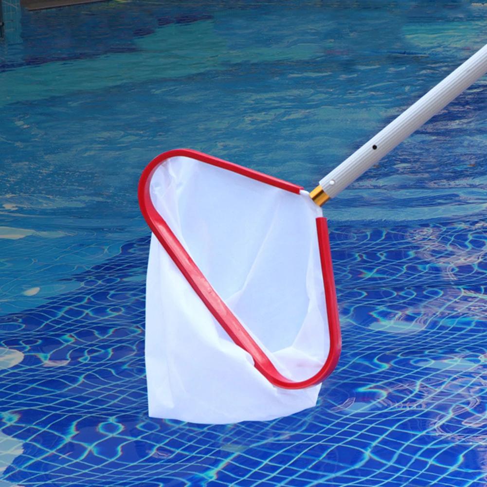 Poolhåv Poolskopa med Aluminiumhandtag Finmaskig Poolnät Poollövskopa för Rengöring av Simbassäng