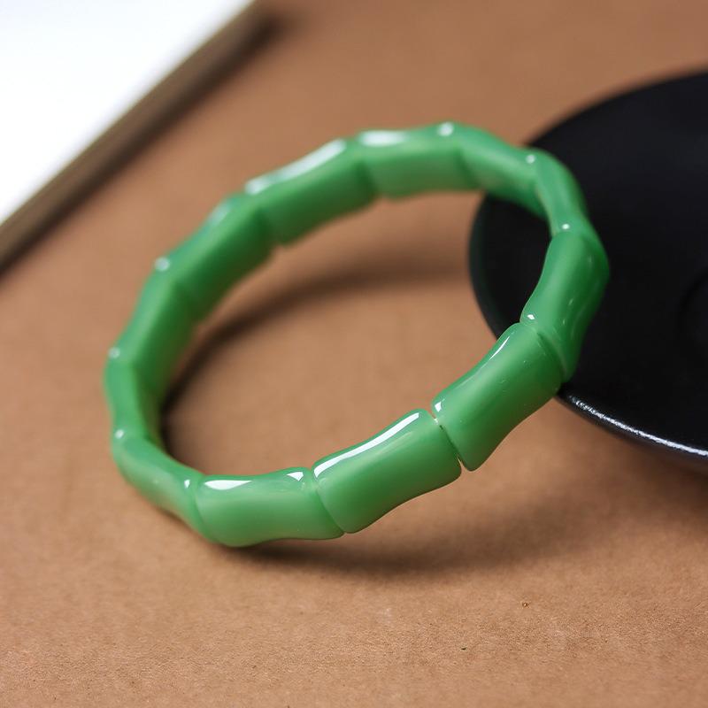 Chalcedony Bamboo Joint Bracelet - New High-End Chinese Style Hand Jewelry