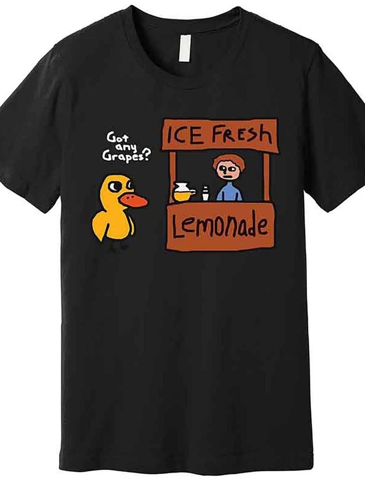 

Got Any Grapes Duck Song Lemonade - Fun Men s Graphic Tee | Soft Cotton, Short 4XL
