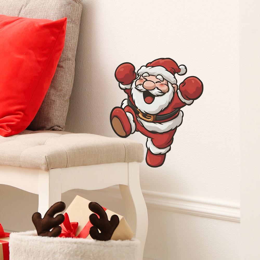 Painted Stickers for Celebrating Santa Claus' Home Festival Decoration and Beautification