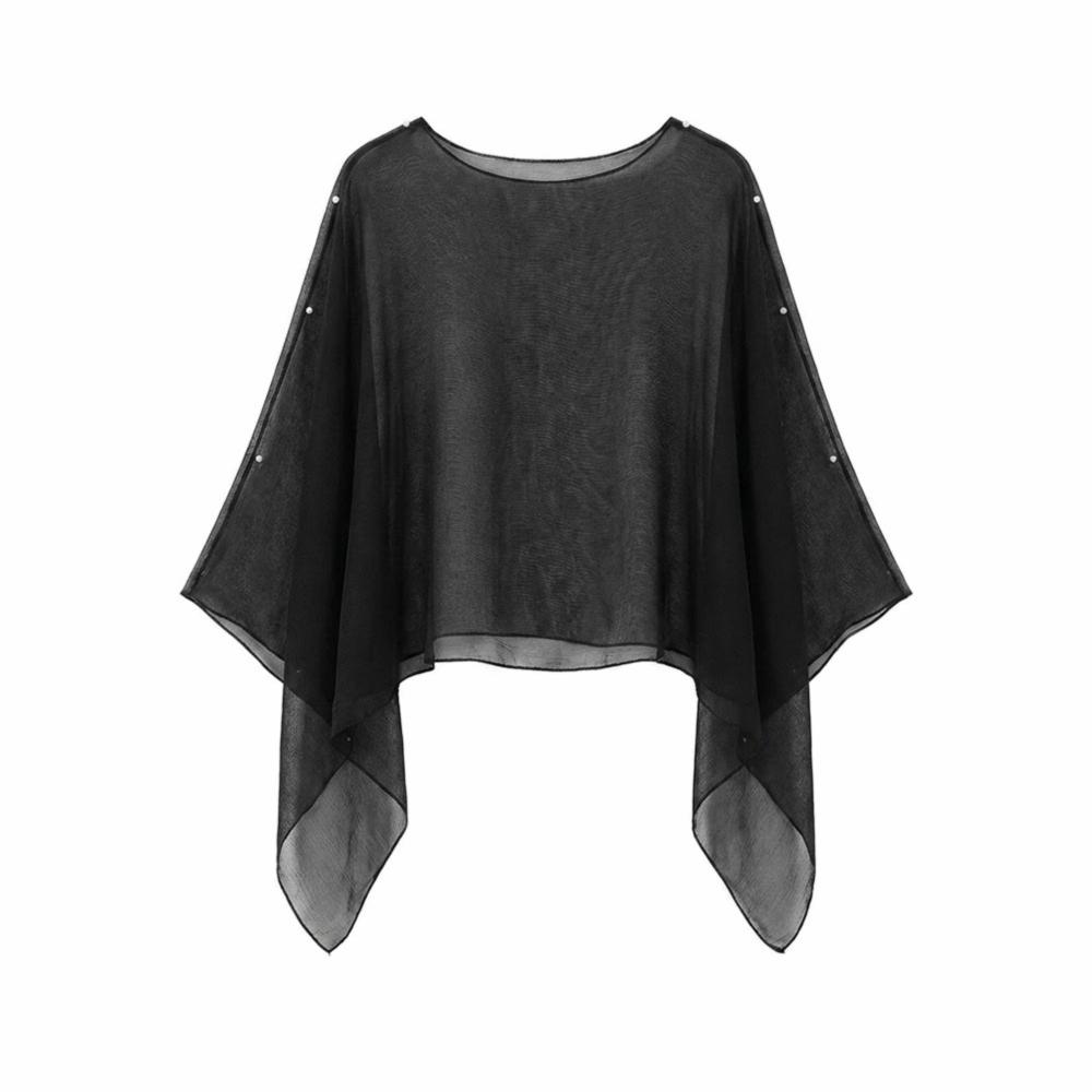 Thin Sun Protection Shawl Chiffon Trendy Scarf Versatile Air-conditioned Sweater Women's Wear