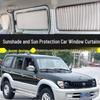 Toyota Prado 3400 Fenstergardinen: Sicht- und Sonnenschutz