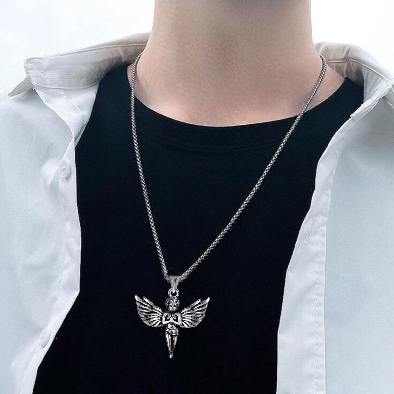 Necklace Angel Wings Fashion Popular Men's Pendant