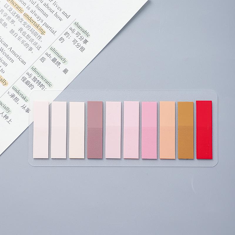 200 Sheets Stickers Transparent Sticky Notebook Pads Notepads Clear Bookmark Read Book Stationery School Supplie