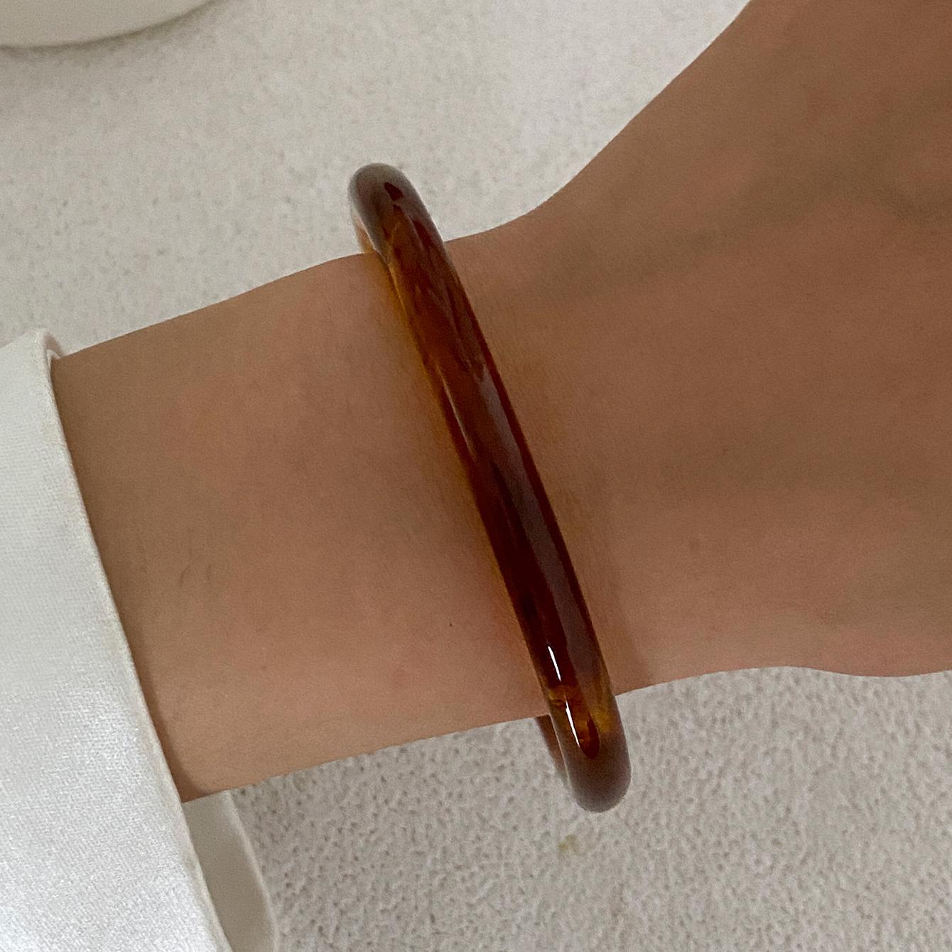 

Ingemark 4 Styles Creative Vintage Resin Bangles For Women 2026 Trendy Party Birthday Beach Charm Bracelet Jewelry Accessories
