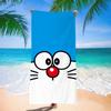 Cute Cartoon Character Printed Microfiber Beach Towel Quick Dry Soft Bath Towel For Kids Swimming
