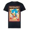 Sonic The Hedgehog Mens Propaganda Poster T-Shirt