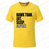 Hawk Tuah Eat Sleep Repeat Funny Meme T-shirts Unisex Tshirt Men Women's Fashion Casual Oversized T Shirt Short Sleeve Clothing