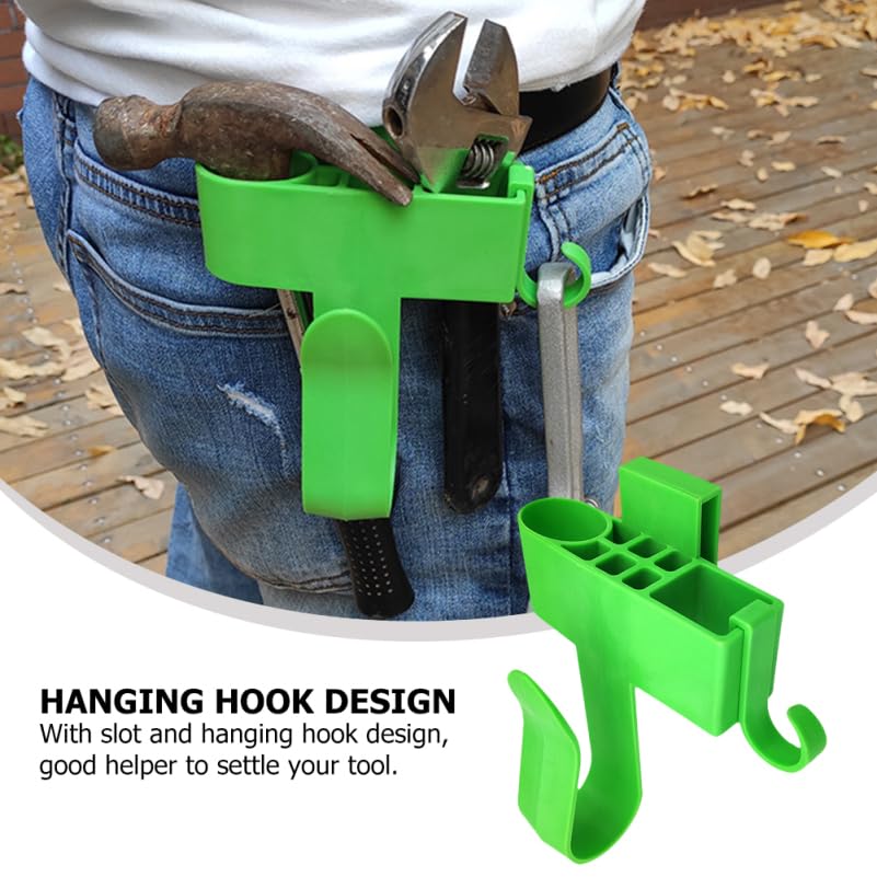 Ibasenice Waist Tool Tool Whisking Tool Drill Tool Waist Pouch with Rack and Hanger Storage Rack, Carpenter's Belt, Tool, Electrician's Belt, Pouch,