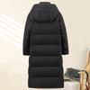 Fashion Winter Woman Long Parkas Hooded Loose Thick Warm Overcoat Black Jacket Women's Coats