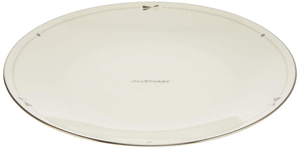 JILL STUART Plate Set, White, Ribbon Pattern, Cute and Stylish, Serves 5, 6-Piece Set, Made in Japan, Gift Boxed, 41635-33358