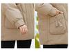 Mom's 2023 Fleece-Lined Winter Jacket - Mid-Length Cotton-Padded Coat for Middle-Aged & Elderly Women.