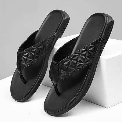 Fashion Street Style Casual Slippers for Men Summer Man Beach Sandals Non-Slip Men Flip Flops Outdoor Slides Quick Dry Wading Aqua Shoes