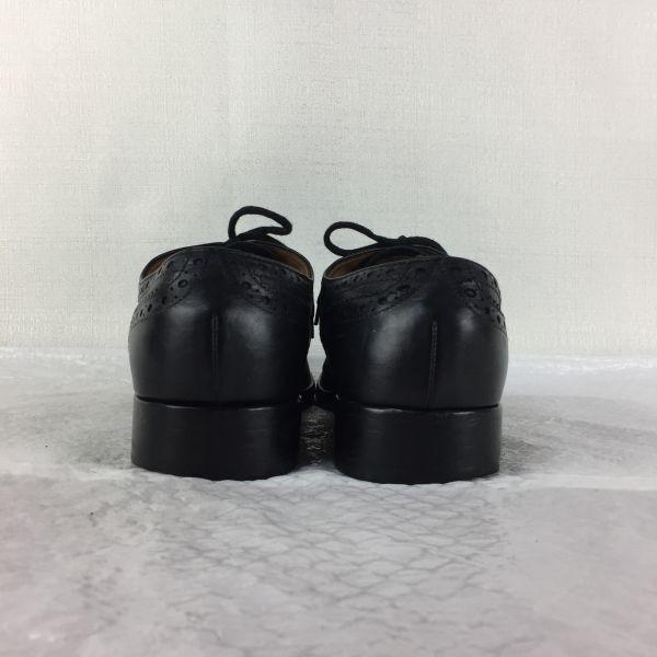 80'ler-90'lar Vintage REGAL HERITAGE Kanat Uçlu Tam Delikli İş Ayakkabısı Siyah beden 25.0 Erkek(KULLANILMIŞ)