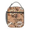 Kawaill Capibara Cartoon Accessories Insulated Lunch Bag For School Storage Food Boxes Leakproof Cooler Thermal Lunch Box
