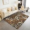 Erosebridal Lucky 8 Ball Area Rugs for Living Room 3x5 Leopard Print Cherry Non Slip Rug Trendy Cheetah Decorative Washable Rug Modern Funky