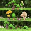 Model Trees Micro Landscape Ornaments Mini Artificial Trees for Moss Micro-Landscapes And Potted Plants Realistic Resin Craft Decorations for Home