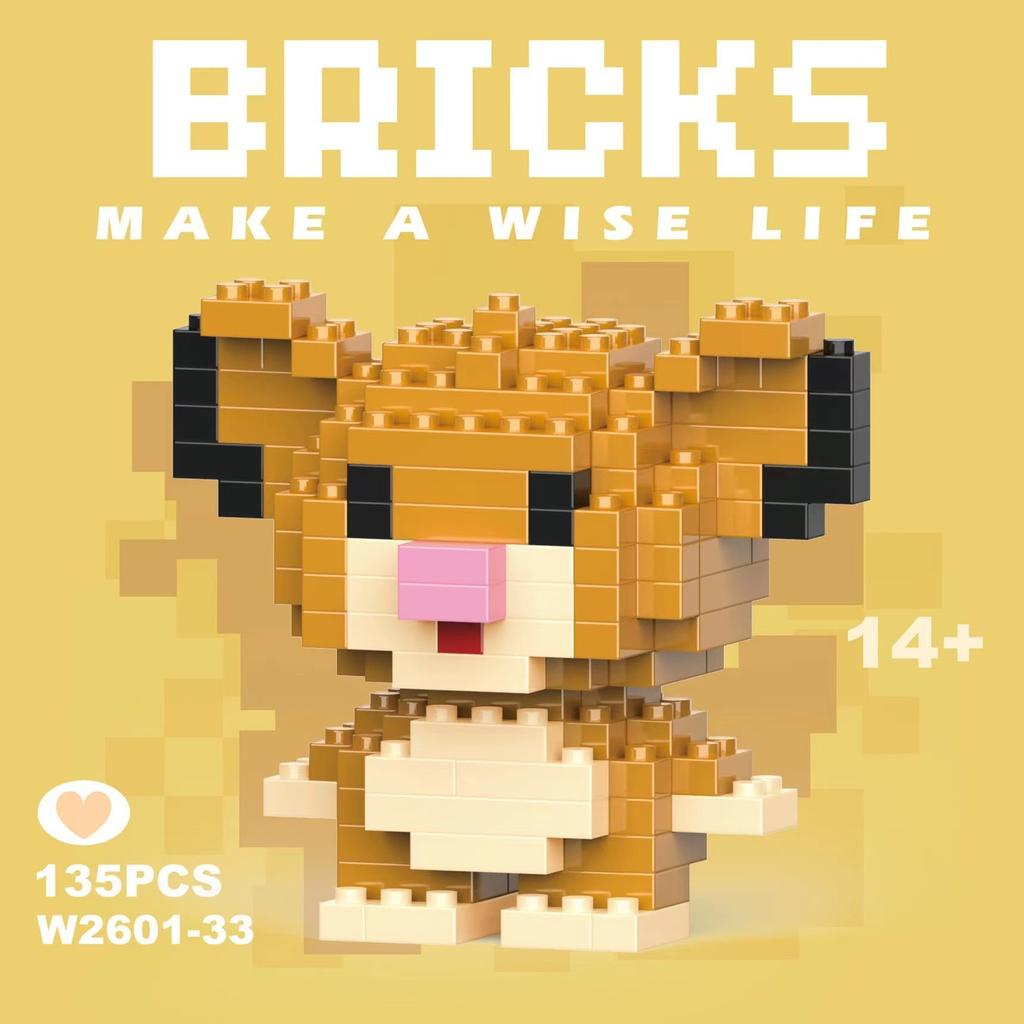 No Box  6Cm High Building Blocks Stitch Kawaii Mini Desktop Ornaments Youth Toys Room Decoration Anime Cartoon Halloween