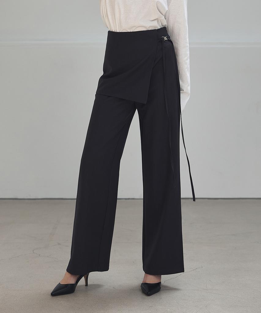 NON AND NON String Skirt Layered Slacks_Nssl515