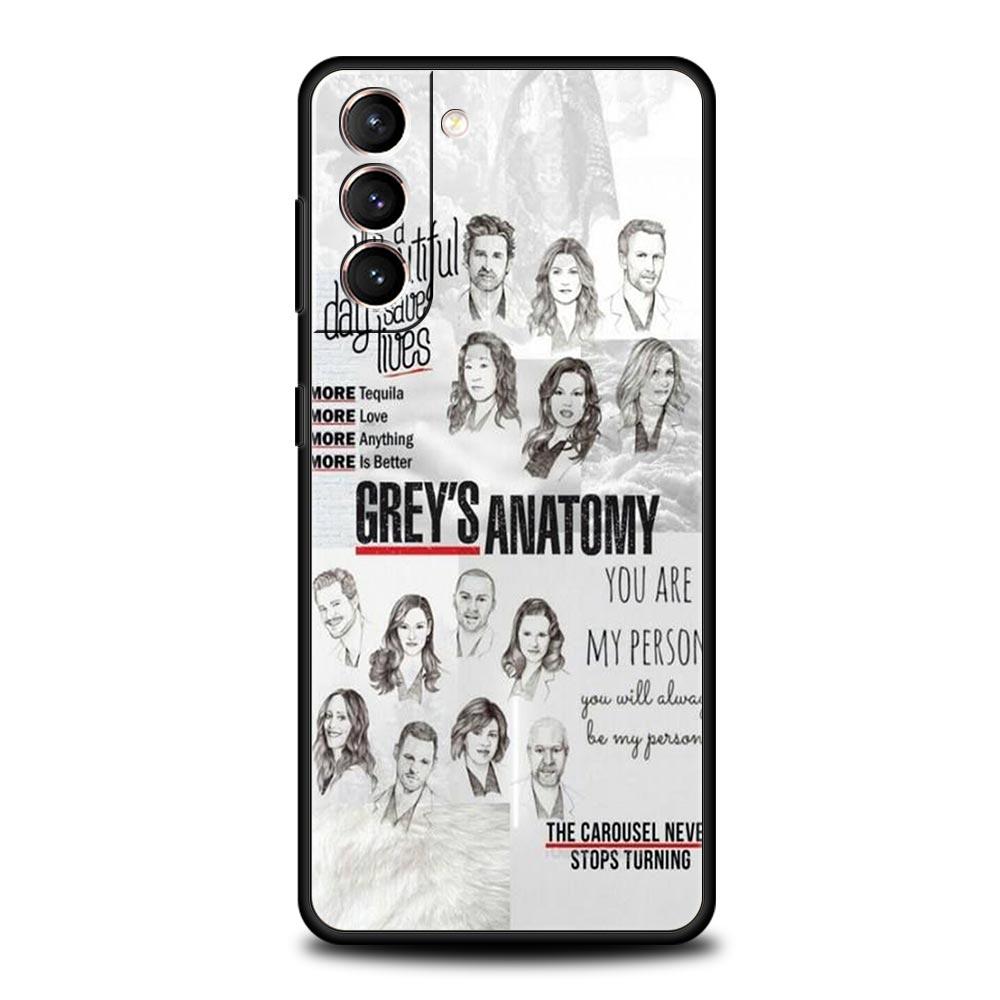 Greys Anatomy Phone Case Cover for Samsung Galaxy S26 S25 S24 S23 S22 S20 S21 FE Ultra S25 Edge Plus 5G Soft TPU Shell Funda Bag